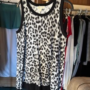 Michael Kors Animal Print Sleeveless Top (M)